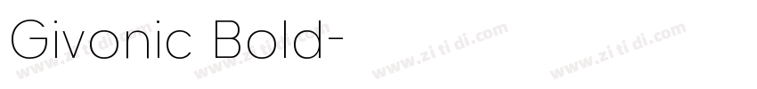 Givonic Bold字体转换
